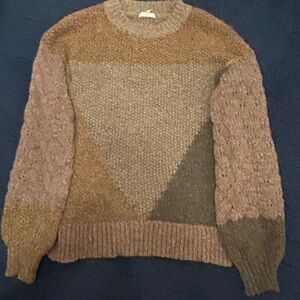 Mystree Multicolor Crew Neck Sweater